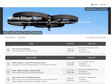 Tablet Screenshot of drone-forum.com